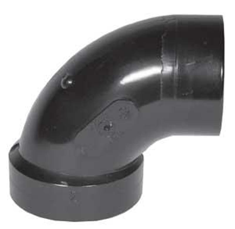 IPEX 027232 Pipe Elbow, 2 in, Hub x Spigot, 90 deg Angle, ABS, SCH 40 Schedule – image 1