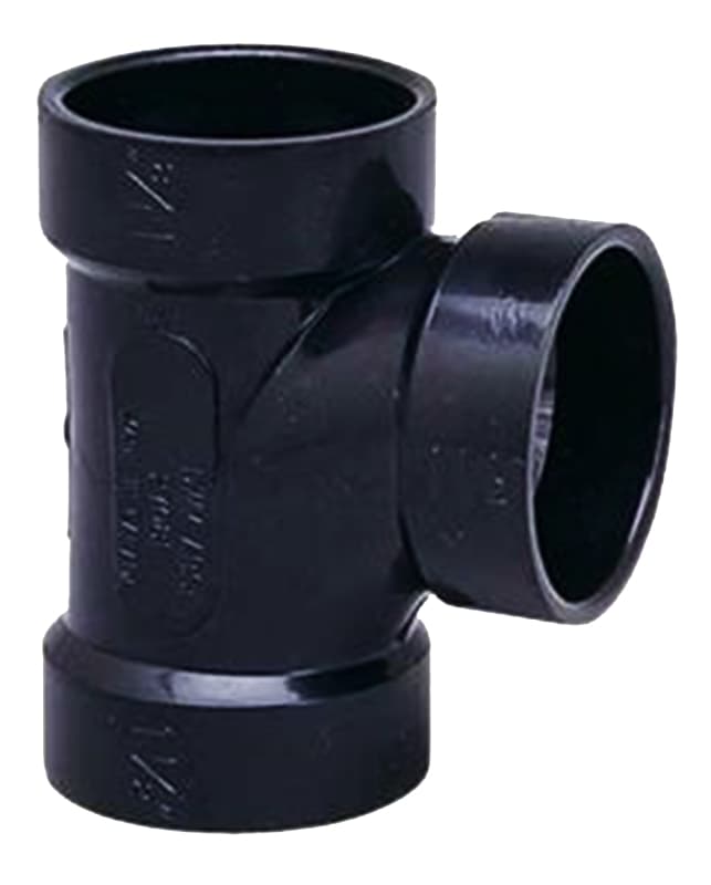 IPEX 027081 Sanitary Pipe Tee, 1-1/2 in, Hub, ABS, SCH 40 Schedule – image 1