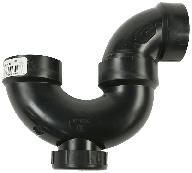 IPEX 027440 P-Trap with Cleanout, 1-1/4 in, Hub, SCH 40 Schedule – image 1