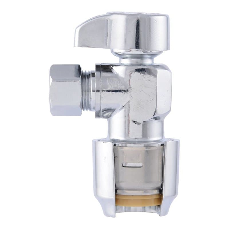 SharkBite Max UR23036 Ball Valve, 1/2 x 3/8 in Connection, Push-to-Connect x Compression, 125 psi Pressure – image 1