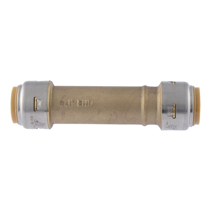 SharkBite Max UR3016A Pipe Coupling, 3/4 in PTC, Brass, 250 psi Pressure – image 1