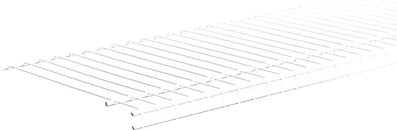 ClosetMaid SuperSlide 4714 Wire Shelf, 40 lb, 1-Level, 12 in L, 48 in W, Steel, White – image 1