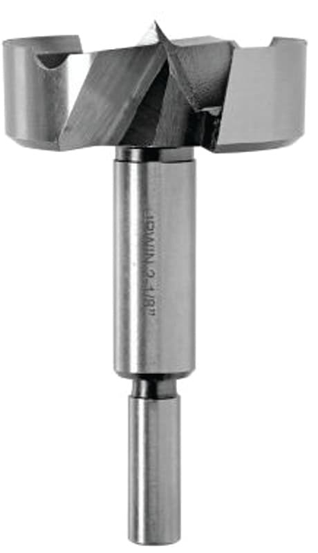 Irwin 1966938/42932 Forstner Bit, 2 in Dia, 3-1/2 in OAL, 3/8 in Dia Shank, Reduced Shank – image 1