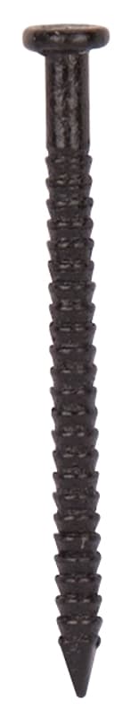 ProSource NTP-074-PS Panel Nail, 16D, 1 in L, Steel, Painted, Flat Head, Ring Shank, Black, 171 lb – image 1