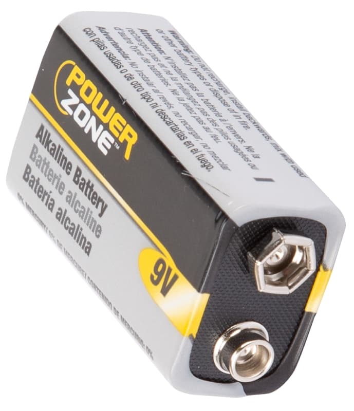 PowerZone 6LR61-2P-DB Battery, 9 V Battery, Zinc, Manganese Dioxide, and Potassium Hydroxide – image 1