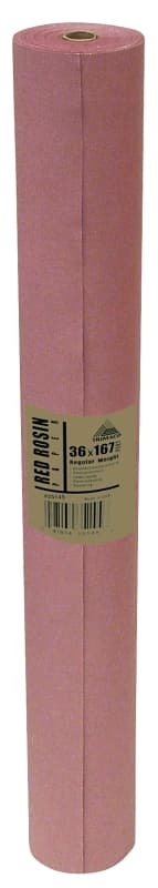 Trimaco 35145/20 Flooring Paper, 167 ft L, 36 in W, Rosin, Red – image 1