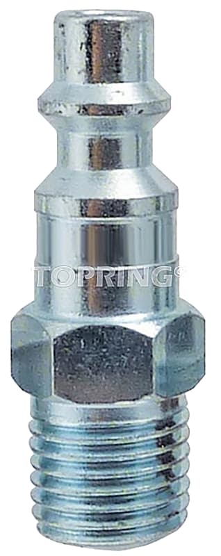 Topring ARO 210 Series 23.242C Coupler Plug, 1/4 in, MNPT, Steel, Zinc – image 1