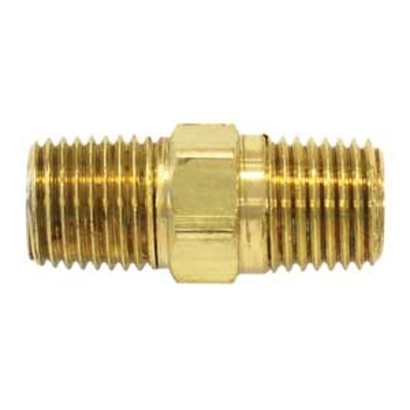 Topring 88.401 Hexagonal Hose Nipple, 1/4 in, MNPT, Brass – image 1