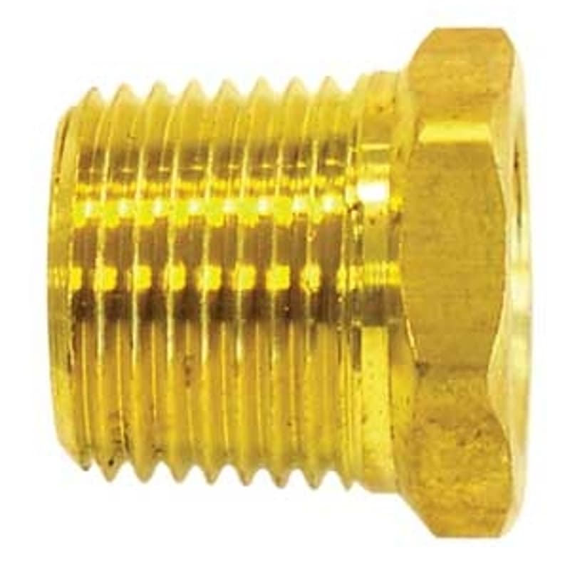 Topring 88.403 Pipe Reducing Bushing, 3/8 x 1/4 in, MNPT x FNPT, Brass – image 1