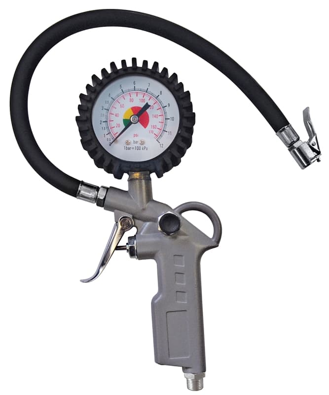 Topring 88.63 Tire Inflator, 0 to 170 psi, Rubber Gauge Case – image 1