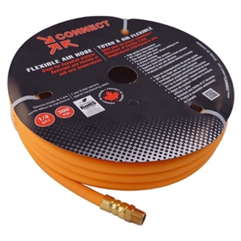Topring 88.9022 Air Compressor Hose, 1/4 in ID, 50 ft L, 300 psi Pressure, Techno Polymer, Orange – image 1