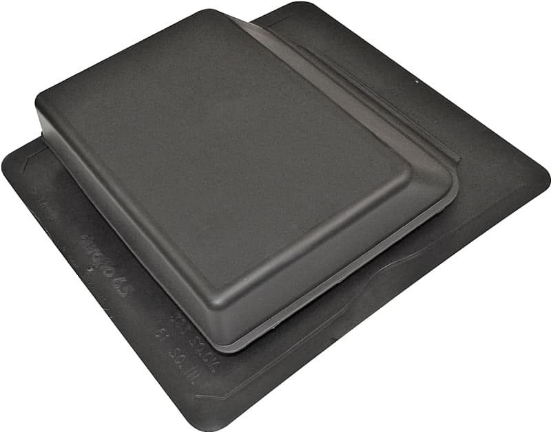 Duraflo 6065BL Roof Vent, 17.252 in OAW, 61 sq-in Net Free Ventilating Area, Polypropylene, Black – image 1