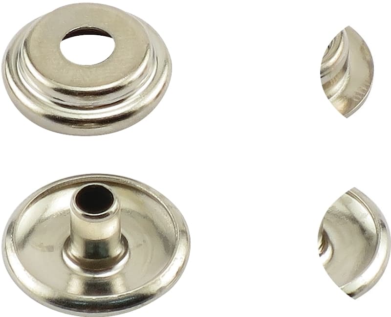 General 1266 Snap Fastener Refill, Solid Brass, Nickel – image 1