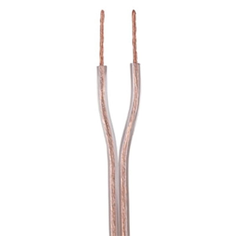 RCA CAH1850R Speaker Wire, 18 AWG Wire, 2 -Conductor, 50 ft L, Clear Sheath – image 1