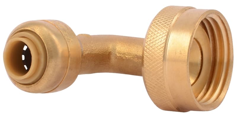 SharkBite U2276LFA Dishwasher Elbow, 1/4 x 3/4 in, Brass – image 1