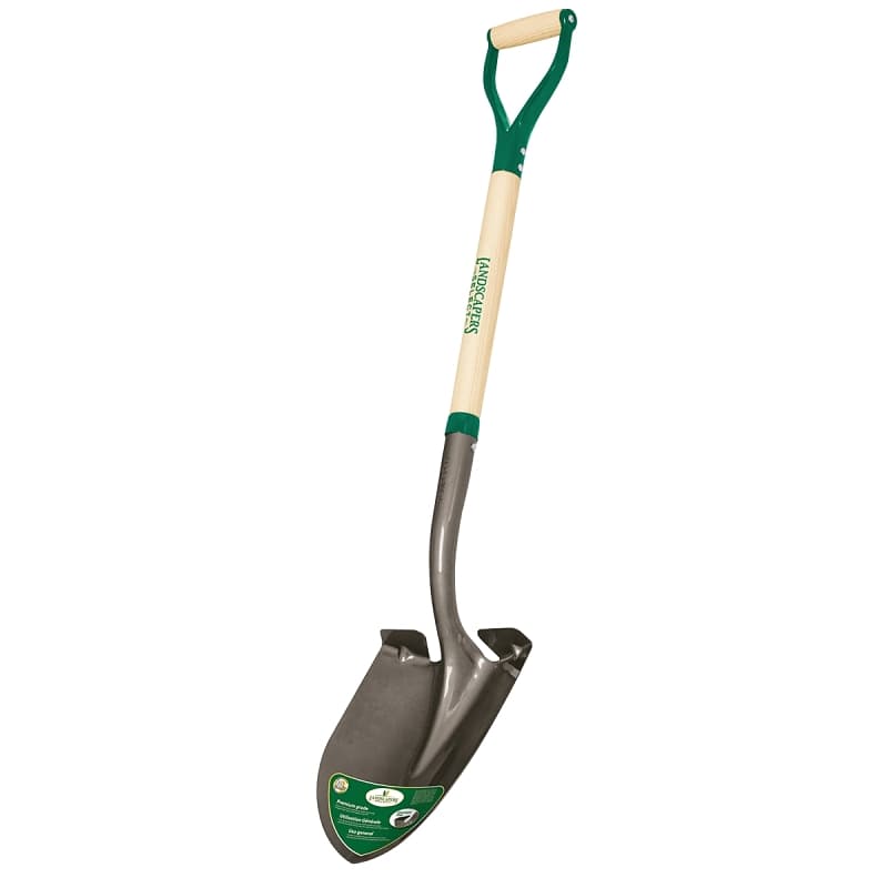 Landscapers Select 34593 Digging Shovel, Steel Blade, Steel Handle, D-Shaped Handle, 30 in L Handle – image 1