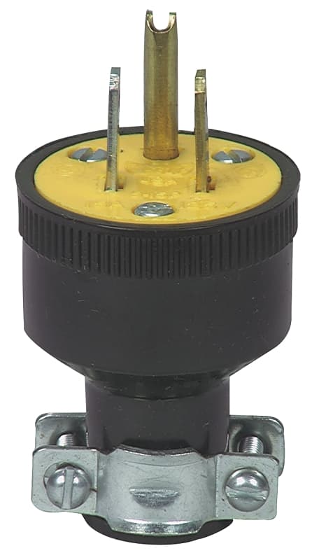 Eaton Wiring Devices 1709-BOX Electrical Plug, 2 -Pole, 15 A, 125 V, NEMA: NEMA 5-15, Black – image 1