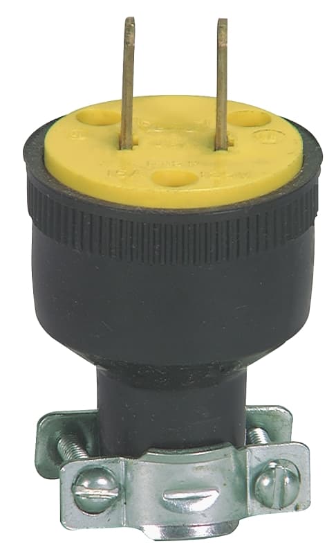 Eaton Wiring Devices 1723-BOX Electrical Plug, 2 -Pole, 15 A, 125 V, NEMA: NEMA 1-15, Black – image 1
