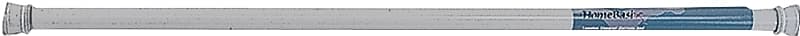 Simple Spaces SD-SR41-W3L Shower Curtain Rod, 7-1/2 lb, 41 to 76 in L Adjustable, 1 in Dia Rod, Steel, Powder-Coated – image 1