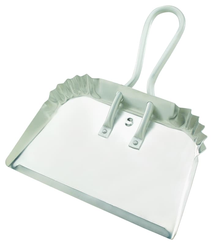 Quickie 428 Dustpan, 17 in L, 18 in W, Aluminum, Silver – image 1