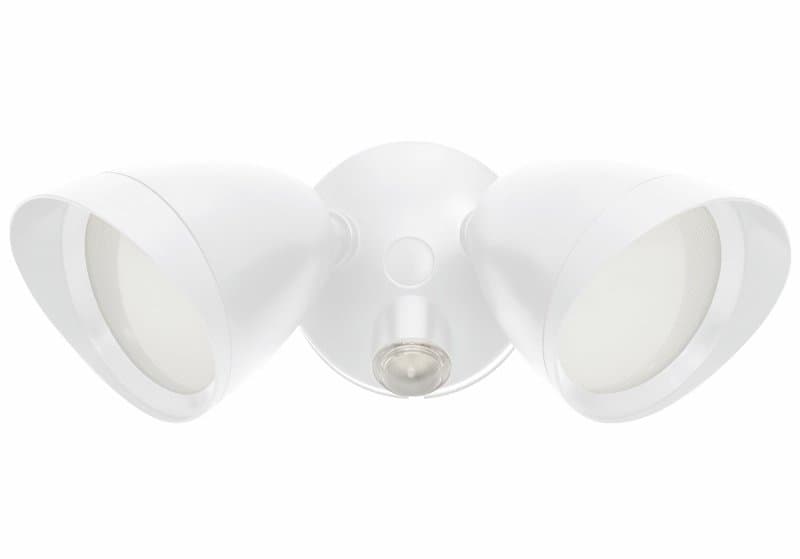 PowerZone O-G1200D-PW Security Light, 110/240 V, 15 W, 2-Lamp, LED Lamp, Daylight Light, 1200 Lumens – image 1