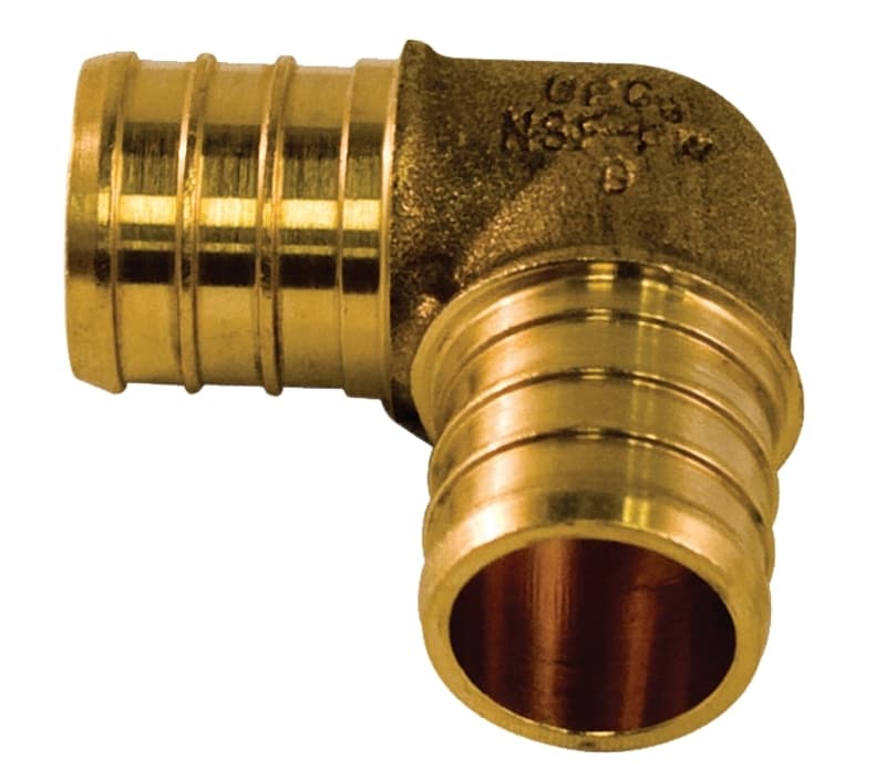 aqua-dynamic 9777-044 Pipe Elbow, 3/4 in, 90 deg Angle, Brass – image 1