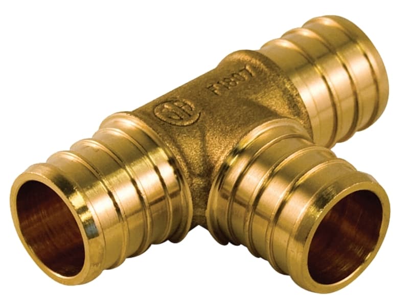 aqua-dynamic 9778-334 Pipe Fitting Tee, 1/2 x 3/4 in, Brass – image 1