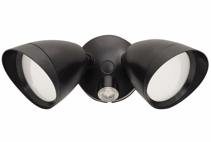 PowerZone O-G1200D-PB Security Flood Light, 110/240 V, 15 W, 2-Lamp, LED Lamp, Daylight Light, 1200 Lumens – image 1