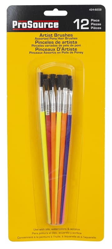 ProSource A 90180 Artist Brush Set, Plastic Handle – image 1