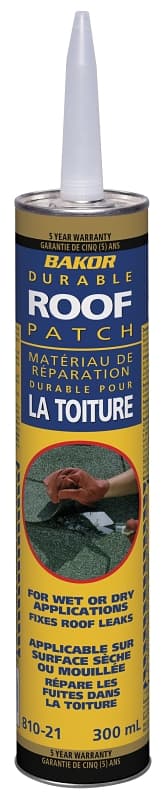 Henry BK81021664 Dry/Wet Roofing Patch, Black, Liquid, 300 mL Cartridge – image 1