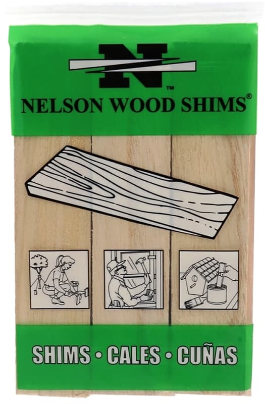 Nelson PSH6/9-72/56 Shim, 6 in L, 1-1/2 in W, Pine Wood, Natural – image 1