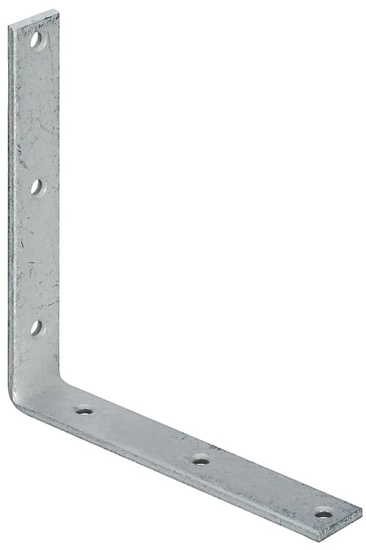 National Hardware 115BC Series N220-236 Corner Brace, 8 in L, 1-1/4 in W, Galvanized Steel, 0.22 Thick Material – image 1