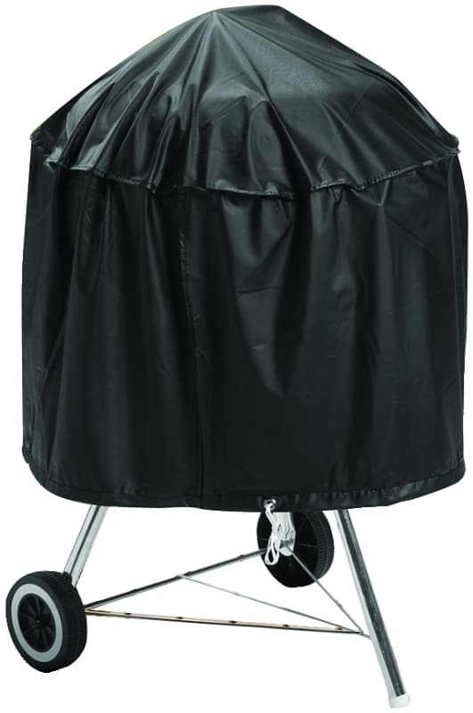 Omaha SPC05-12 Kettle Grill Cover, 29 in W, 18 in H, Vinyl, Black – image 1