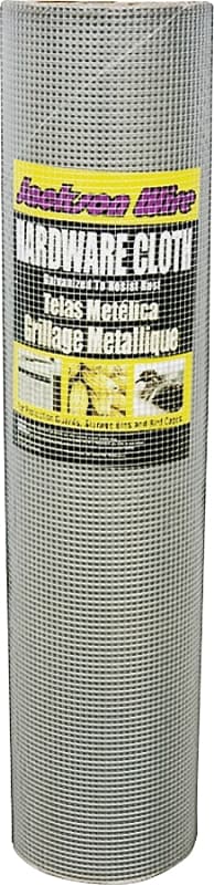 Jackson Wire 11 03 36 13 Hardware Cloth, 100 ft L, 24 in W, 19 Gauge, 1/2 x 1/2 in Mesh, Galvanized – image 1