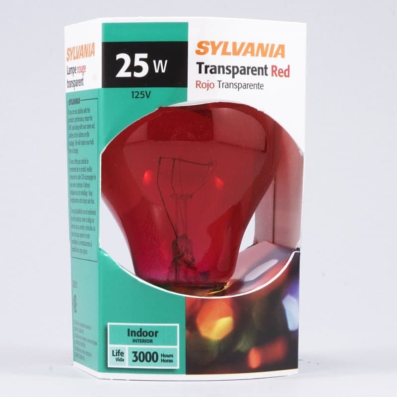 Sylvania 11712 Incandescent Bulb, 25 W, A19 Lamp, Medium Lamp Base, 180 Lumens, 2850 K Color Temp, 3000 hr Average Life – image 1
