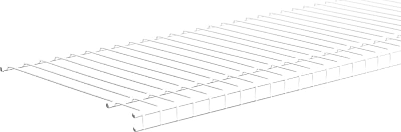 ClosetMaid SuperSlide 4717 Wire Shelf, 60 lb, 1-Level, 12 in L, 72 in W, Steel, White – image 1