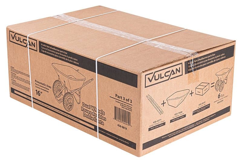 Vulcan 34887 Accessories Box, For: 6 cu-ft Steel Wheelbarrow Kit – image 1