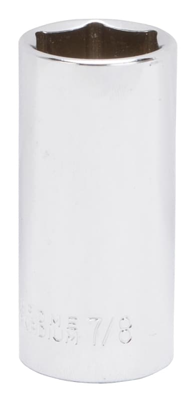 Vulcan MT6496484 Drive Socket, 7/8 in Socket, 3/8 in Drive, 6-Point, Chrome Vanadium Steel, Chrome – image 1