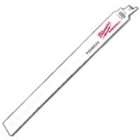 Milwaukee 48-00-5789 Reciprocating Saw Blade, 1 in W, 12 in L, 18 TPI, Bi-Metal Cutting Edge – image 1