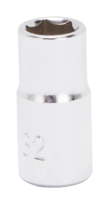 Vulcan MT6482665 Drive Socket, 9/32 in Socket, 1/4 in Drive, 6-Point, Chrome Vanadium Steel, Chrome – image 1