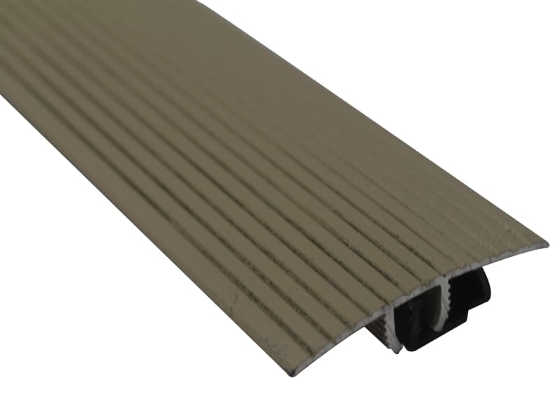 M-D Cinch MD31289 T-Molding, 3 ft L, 1-1/2 in W, Metal, Beige – image 1