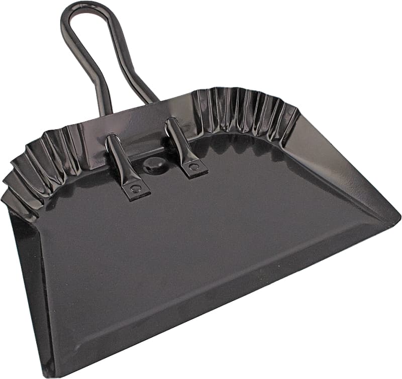 Simple Spaces DL-5004 Dustpan, 13-1/2 in L, 12 in W, Steel, Black – image 1