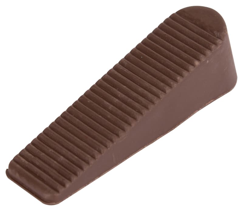 ProSource FE-50924-PS Door Stop, 1 in W x 4 in L x-1/4 in H Projection, Rubber, Brown – image 1