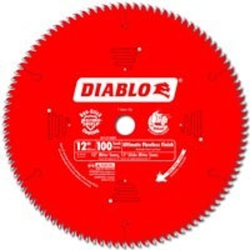 Diablo D12100X Circular Saw Blade, 12 in Dia, 1 in Arbor, 100-Teeth, Carbide Cutting Edge – image 1