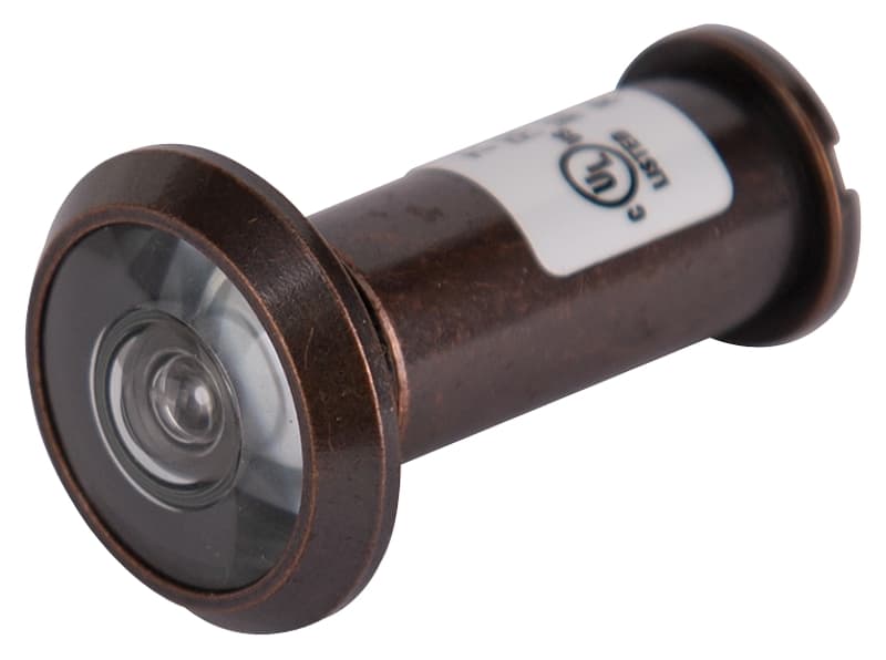 ProSource LR-002VB-PS Door Viewer, 200 deg Viewing, 1-3/8 to 2-1/8 in Thick Door, Solid Brass, Venetian Bronze – image 1