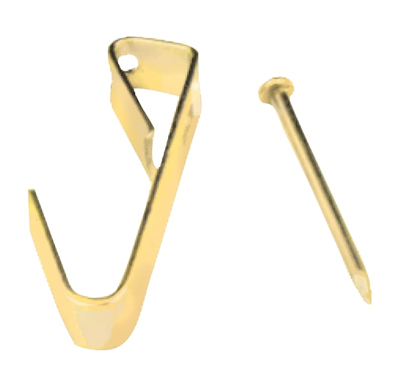 Reliable PHN50MR Picture Hook, 50 lb, Brass, Zinc – image 1