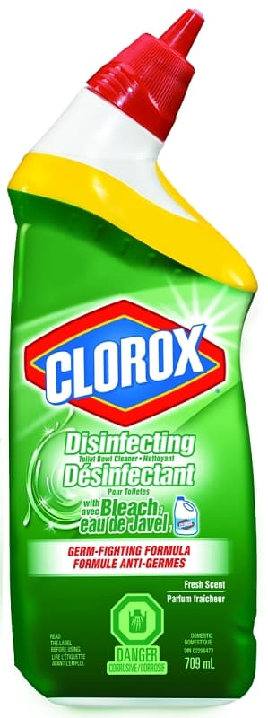 Clorox 01007 Toilet Bowl Cleaner, 709 mL, Liquid, Fresh – image 1