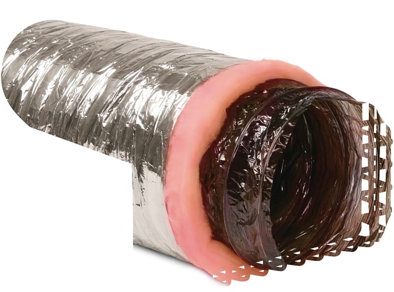 Imperial MEA-0610 Air Duct, 10 ft L, Polyester, Silver – image 1