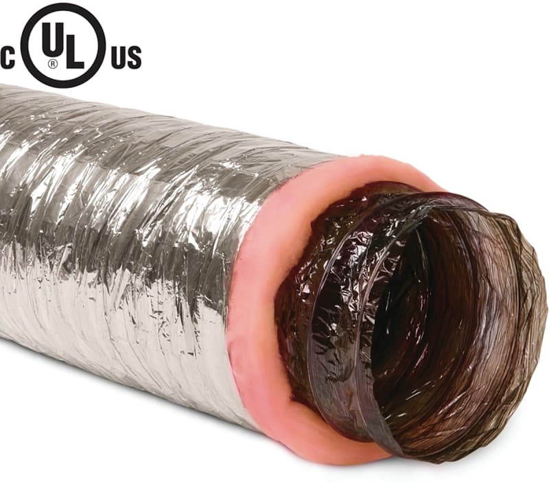 Imperial MEA-0625 Air Duct, 25 ft L, Polyester, Silver – image 1