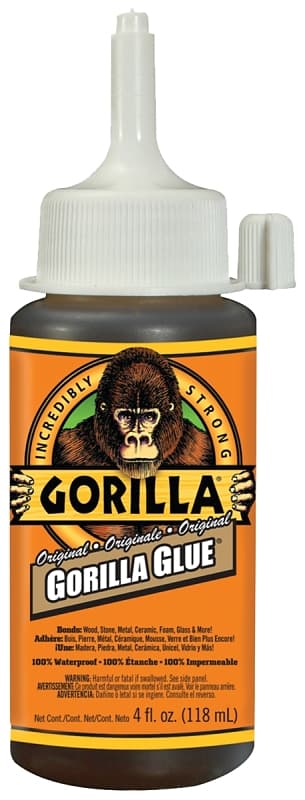 Gorilla 5100402 Wood Glue, Brown, 4 oz – image 1